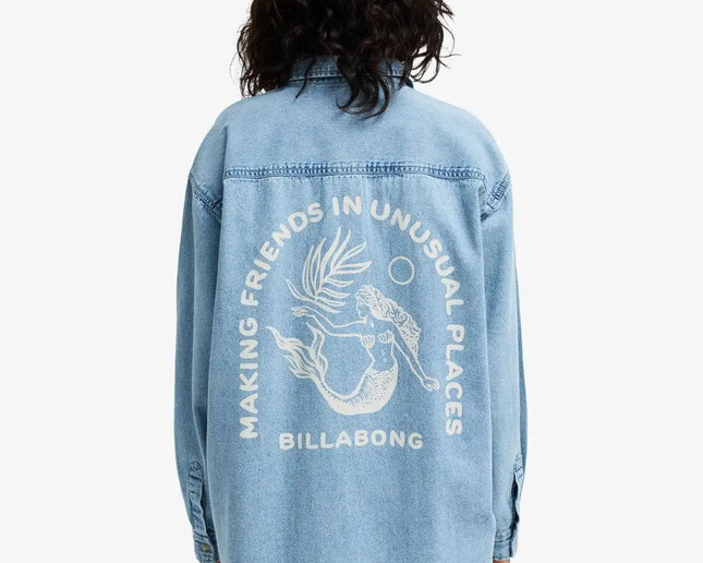 Billabong Billabong Dames Down The Coast Shirt Washed Blue