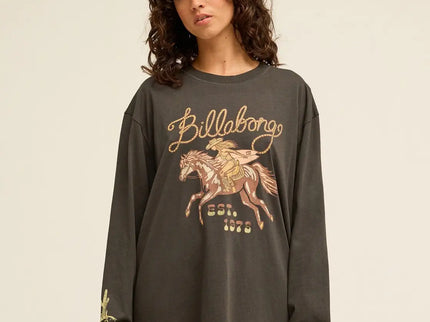 Billabong Billabong Dames Familiar Roads LS Tee Off Black