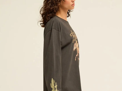 Billabong Billabong Dames Familiar Roads LS Tee Off Black
