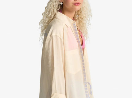 Billabong Billabong Dames Find Me Here LS Shirt White Cap