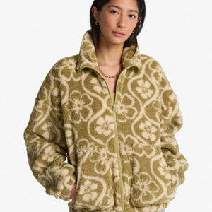 Billabong Billabong Dames First Light Fleece Cactus Green