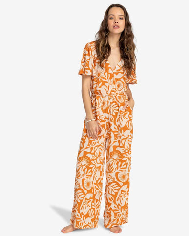 Billabong Billabong Dames I Feel Love Jumpsuit Dried Mango