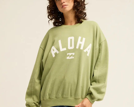 Billabong Billabong Dames Kendal Aloha Sweater Army Green