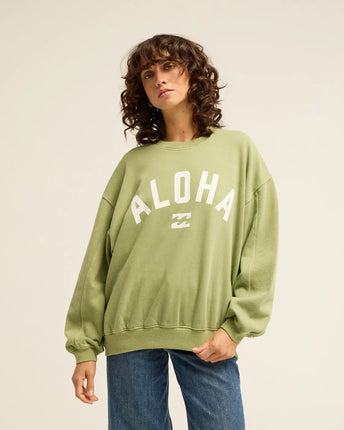 Billabong Billabong Dames Kendal Aloha Sweater Army Green
