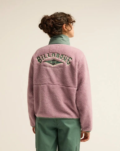 Billabong Billabong Dames Mountain Life Sherpa Fleece Sea Fog