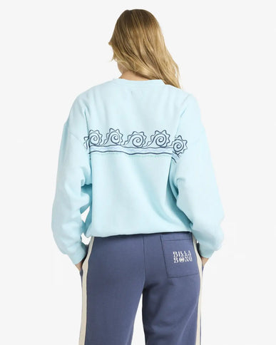 Billabong Billabong Dames Sanibel Kendal Sweater Pool Blue