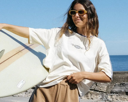 Billabong Billabong Dames Since 73 Barrels Tee White Cap