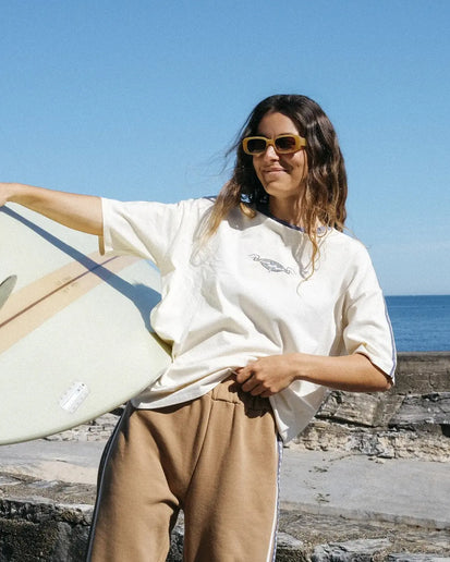 Billabong Billabong Dames Since 73 Barrels Tee White Cap