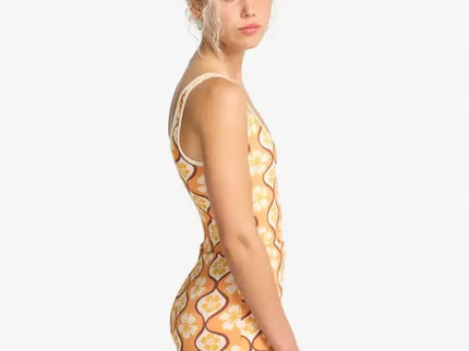 Billabong Billabong Dames Sol Groove Retro Surf Suit Tangerine