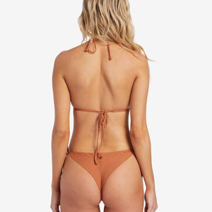 Billabong Billabong Dames Sol Searcher Tie Side Tanga Bikini Bottom Golden Brown
