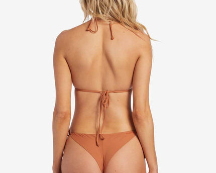 Billabong Billabong Dames Sol Searcher Tie Side Tanga Bikini Bottom Golden Brown