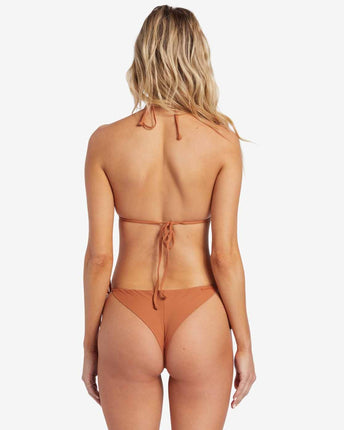 Billabong Billabong Dames Sol Searcher Tie Side Tanga Bikini Bottom Golden Brown