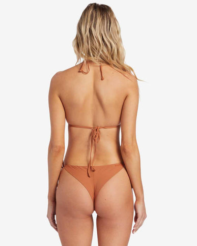 Billabong Billabong Dames Sol Searcher Tie Side Tanga Bikini Bottom Golden Brown