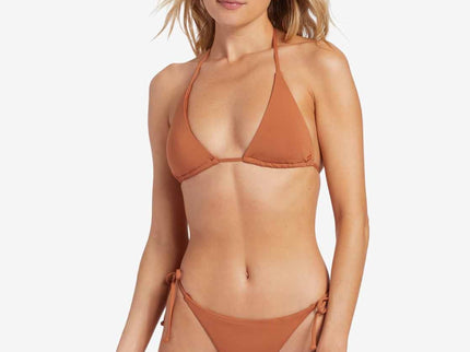 Billabong Billabong Dames Sol Searcher Tie Side Tanga Bikini Bottom Golden Brown