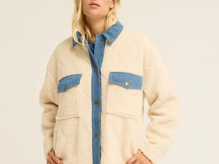 Billabong Billabong Dames Stay Golden Oversized Trucker Jack White Cap