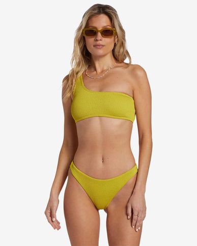 Billabong Billabong Dames Summer High Tanga Bikini Bottom Tart Lime