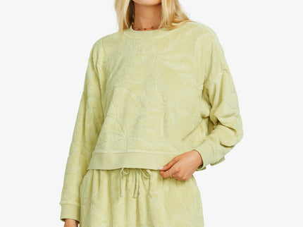 Billabong Billabong Dames Sun Tempo Crew Fleece Wasabi