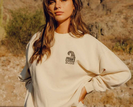 Billabong Billabong Dames Sun Wave Livin Kendal Sweater Whitecap