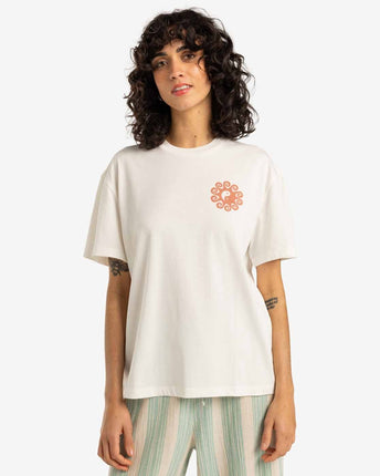 Billabong Billabong Dames Sunshine Living Tee Salt Crystal