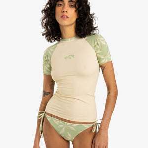 Billabong Billabong Dames Surf Capsule S/S Lycra Whitecap