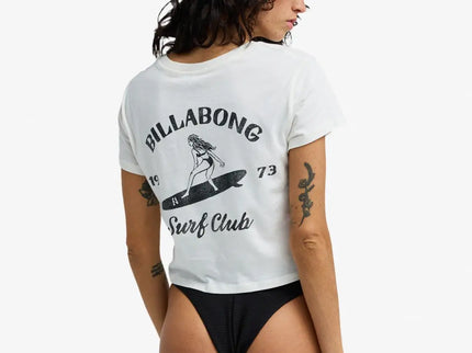 Billabong Billabong Dames Surf The Waves Tee Salt Crystal