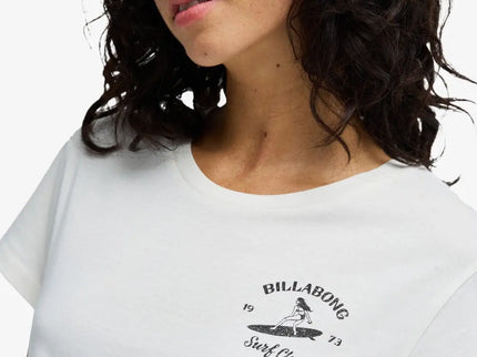Billabong Billabong Dames Surf The Waves Tee Salt Crystal