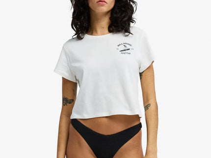 Billabong Billabong Dames Surf The Waves Tee Salt Crystal