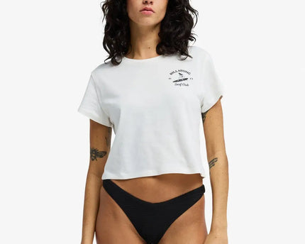 Billabong Billabong Dames Surf The Waves Tee Salt Crystal