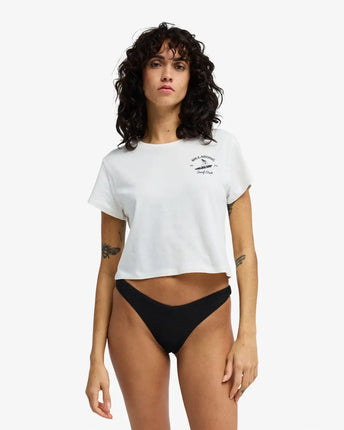 Billabong Billabong Dames Surf The Waves Tee Salt Crystal