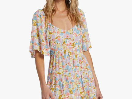 Billabong Billabong Dames Take A Chance Babydoll Dress Salt Crystal