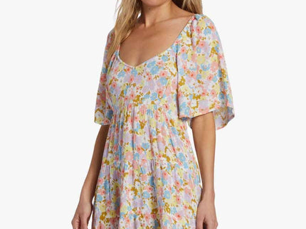 Billabong Billabong Dames Take A Chance Babydoll Dress Salt Crystal