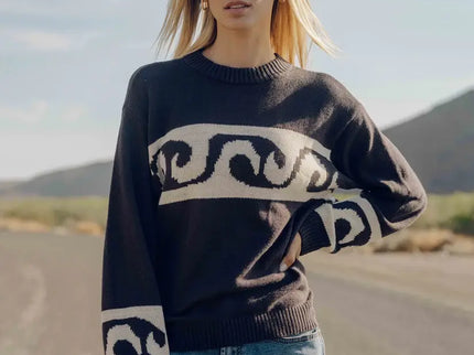 Billabong Billabong Dames Wave Fade Sweater Black Sands