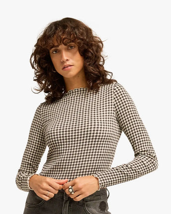 Billabong Billabong Dames Way Out Checks Top Black Pebble