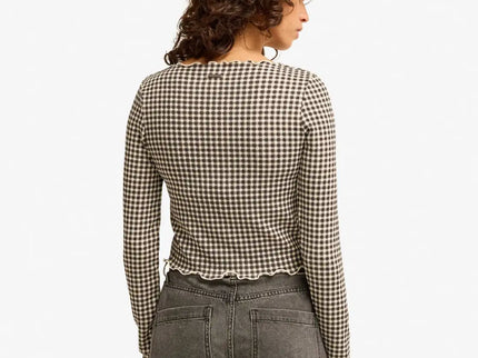 Billabong Billabong Dames Way Out Checks Top Black Pebble