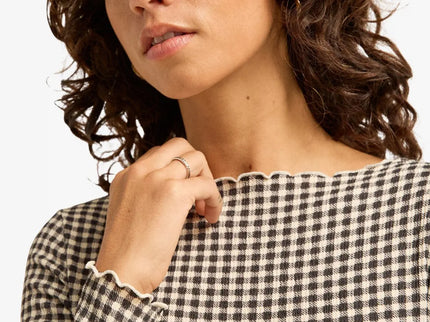 Billabong Billabong Dames Way Out Checks Top Black Pebble