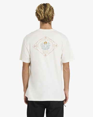 Billabong Billabong Heren A/Div Premium Tee Off White