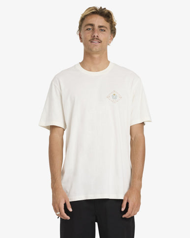 Billabong Billabong Heren A/Div Premium Tee Off White