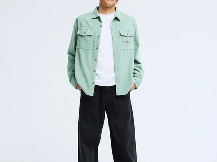 Billabong Billabong Heren Bong Days Corduroy LS Shirt Blue Surf