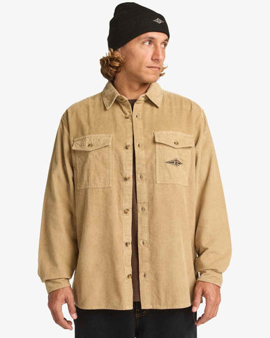 Billabong Billabong Heren Bong Days LS Shirt Khaki