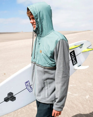 Billabong Billabong Heren Boundary Lite Zip Fleece Laurel Wreath