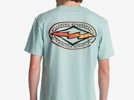 Billabong Billabong Heren Diamond Vision Tee Dusty Blue