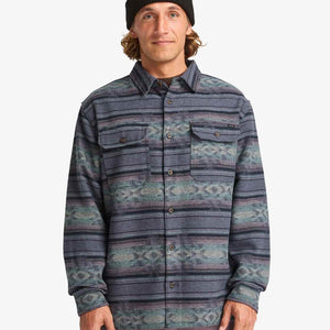 Billabong Billabong Heren Offshore Jacquard Flannel Ombre Blue