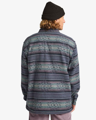 Billabong Billabong Heren Offshore Jacquard Flannel Ombre Blue