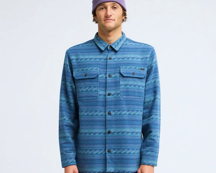Billabong Billabong Heren Offshore Jacquard Flannel Real Teal
