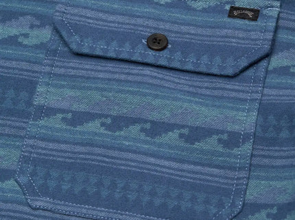 Billabong Billabong Heren Offshore Jacquard Flannel Real Teal