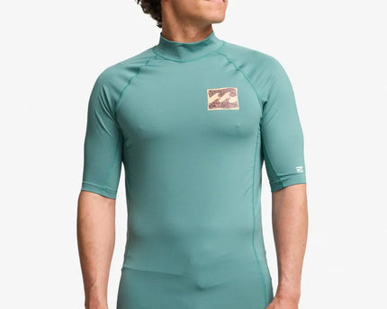 Billabong Billabong Heren Re Issue SS Lycra Shirt Sea Green