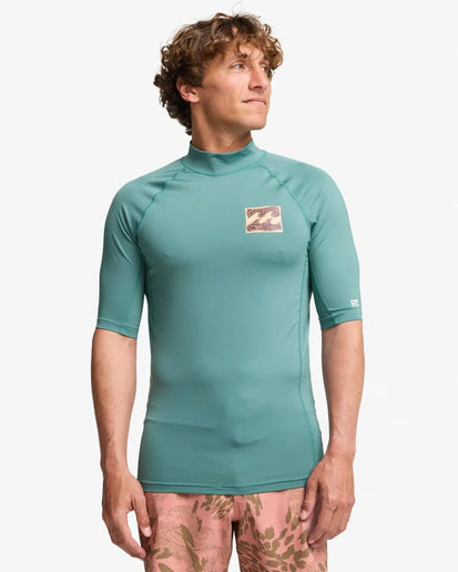 Billabong Billabong Heren Re Issue SS Lycra Shirt Sea Green