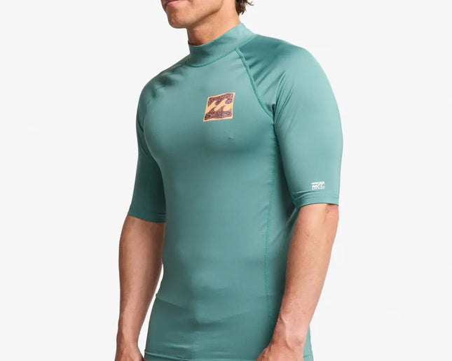 Billabong Billabong Heren Re Issue SS Lycra Shirt Sea Green