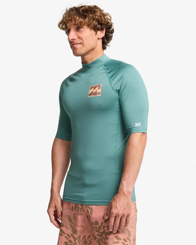 Billabong Billabong Heren Re Issue SS Lycra Shirt Sea Green