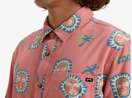 Billabong Billabong Heren Solana Shirt Dusty Pink